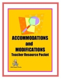 Accommodations and Modifications Teacher Resource Packet