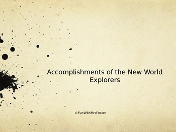Preview of Accomplishments of New World Explorers