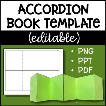 Preview of Accordion Book Template (Commercial Use OK)