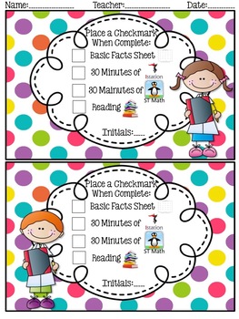 Preview of Accountability Editable Sheet for Centers or Independent Work