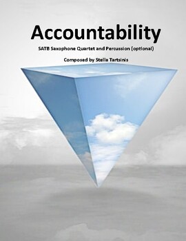 Preview of Accountability for Saxophone Quartet & Percussion - Score & Parts