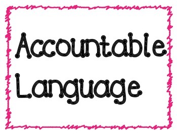 Preview of Accountable Language Posters