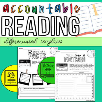 Preview of Accountable Reading (AIR) | Reading Response Worksheets | Book Report