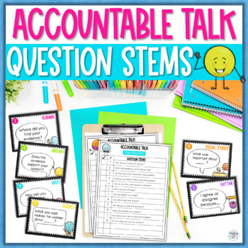 Preview of Accountable Talk | Accountable Talk Question Stems | Accountable Math Talk 