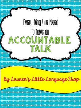 Preview of Accountable Talk Activity