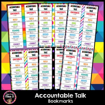 Preview of Accountable Talk Bookmarks