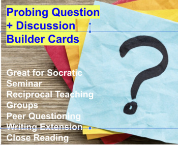 Preview of Accountable Talk Cards - Reciprocal Teaching, Discussion, Socratic Seminar