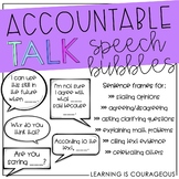 Accountable Talk / Collaborative Conversations Speech Bubbles