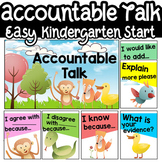 Accountable Talk Kindergarten Posters  