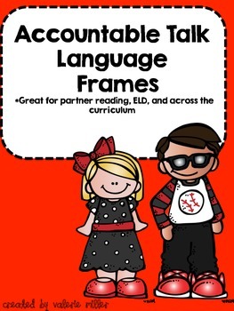 Preview of Accountable Talk Language Frames (Student Cards)