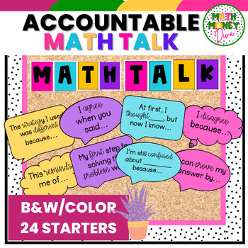 Preview of Accountable Talk Math Bulletin Board