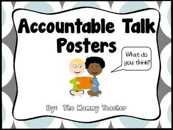 Preview of Accountable Talk Posters