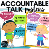 Accountable Talk Sentence Stem Posters