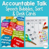 Accountable Talk Posters, Desk Tags, and Sorting Activity