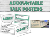 Accountable Talk Posters | Multiple Colors!