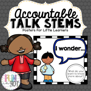 Preview of Accountable Talk Posters for Kindergarten through 2nd grade!