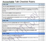 Accountable Talk Rubric for High School