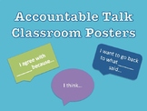 Accountable Talk Sentence Stem Classroom Posters