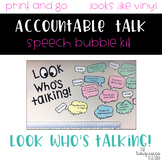 Accountable Talk Sentence Stem Speech Bubble Posters