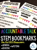 Accountable Talk Stem Bookmarks for the Language Arts Classroom!