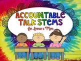 Accountable Talk Stem Posters for Math & Literacy