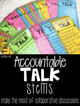 Preview of Accountable Talk Stems