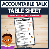 Accountable Talk Stems: A Table Talk Reference Sheet For E
