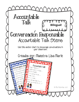 Preview of Accountable Talk Stems - Bilingual