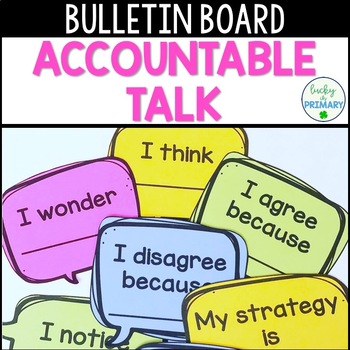 Preview of Accountable Talk Posters | Accountable Stems | Bulletin Board Printables