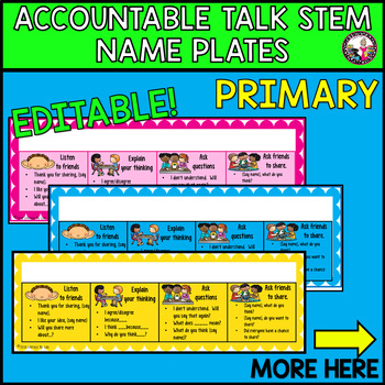 Preview of Accountable Talk Stems