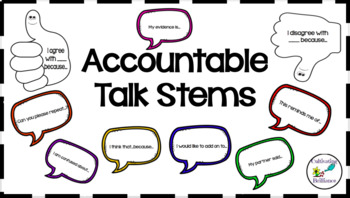 Preview of Accountable Talk Stems (Posters)