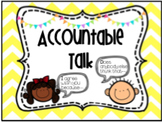 Accountable Talk Stems Posters AND Desk Tags!