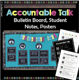 Accountable Talk Stems: Posters, Bookmarks, Desk Plates, B