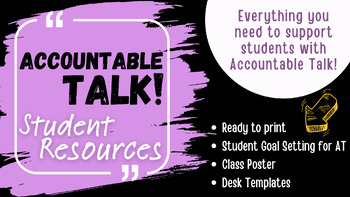 Preview of Accountable Talk Student Resources