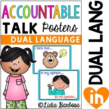 Preview of Accountable Talk Posters- { Dual Language }