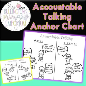 Preview of Accountable Talking Anchor Chart