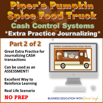Preview of Accounting Class Cash Control Systems Review - Pumpkin Spice Food Truck Activity