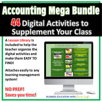 Preview of Accounting Class Lessons for ENTIRE COURSE! 44 Digital Activities BUNDLE!