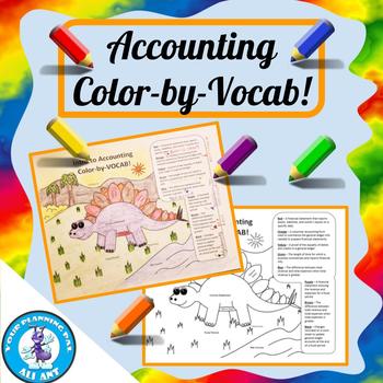 Preview of Accounting Color-by-Vocab!