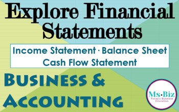 Preview of Accounting Financial Statements Exploration | Business | CTE