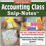 Accounting Interactive Snip Note-Taking Portfolio!  Tons o