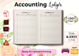 Accounting Ledger Book - KDP Interior : Editable Template