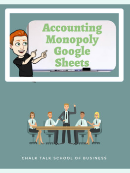 Preview of Accounting Monopoly Google Sheets (Journal, Ledgers, & Financial Statements)