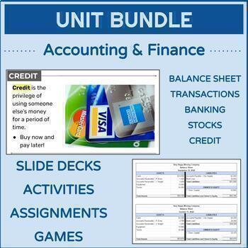 Preview of Accounting & Finance | UNIT BUNDLE (Intro to Business)