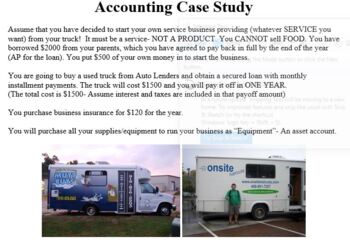 Preview of Accounting Service Truck WORKSHEET/ADJ Project