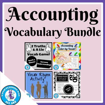 Preview of Accounting Vocabulary Bundle