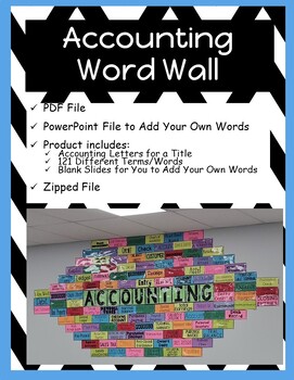 Preview of Accounting Word Wall