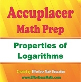 Properties Of Logarithms Worksheets | Teachers Pay Teachers