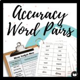 Accuracy Word Pairs | Assessment & Practice for Visual Dis