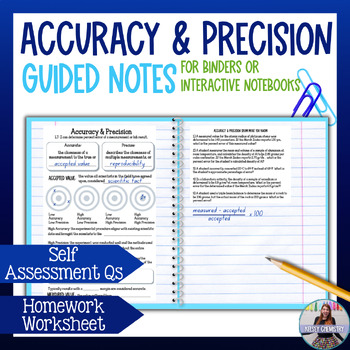 Preview of Accuracy and Precision Lesson and Guided Notes